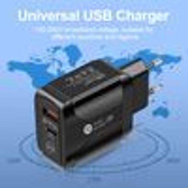 20W Power Laddare Snabbladdare Power USB-C Typ-C QC 3.0