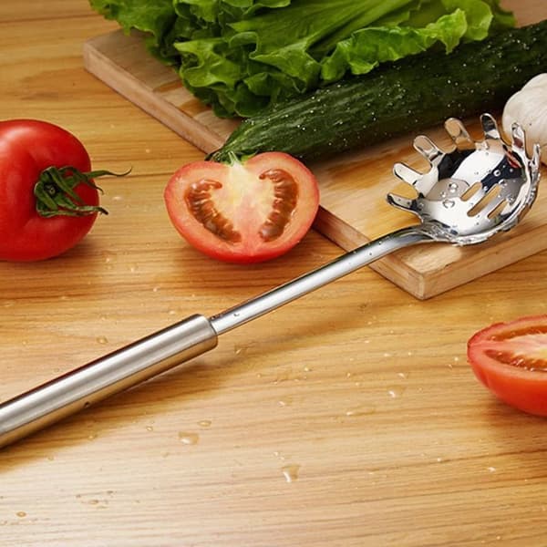 Spaghettiske, spaghettiservér, spaghettiske i rustfrit stål, spaghettigaffel,