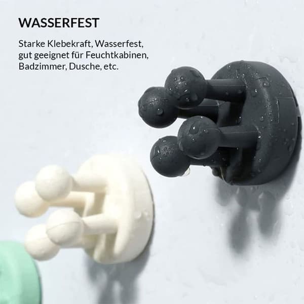 Klistremerker FUNNY HOOKS [4xPink + 2xFaust], barberbladholder dusj, KLB