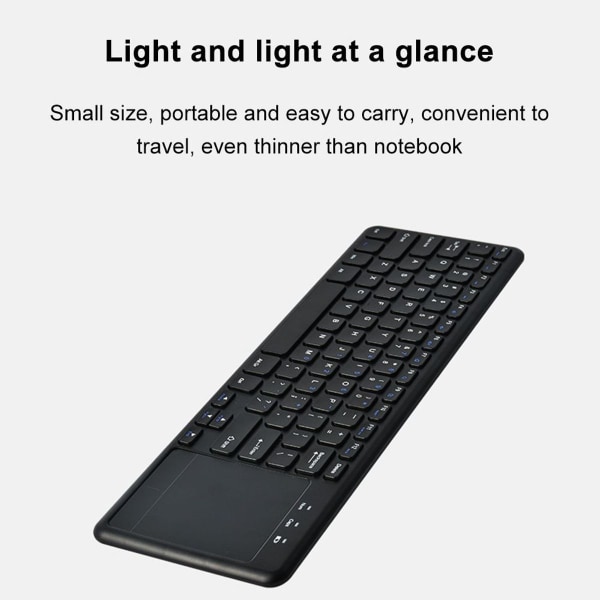 Touch Keyboard 2.4G USB Keyboard Wireless Keyboard USB with USB Receiver for