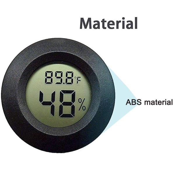 2 kpl LCD-digitaalinen hygrometrittermometri sisä- ja ulkoilman kosteusmittari KLB