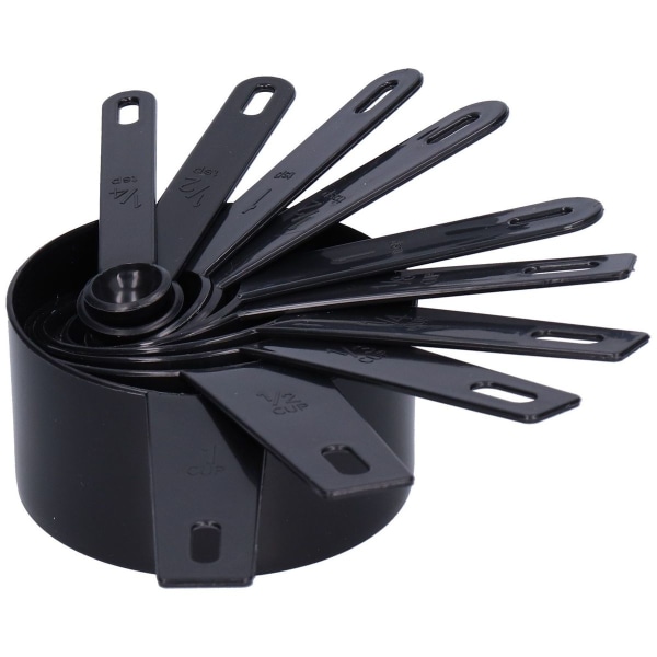 10-delad set plastmatsked och måttkopp, BPA-fri, bakverktygssats, KLB