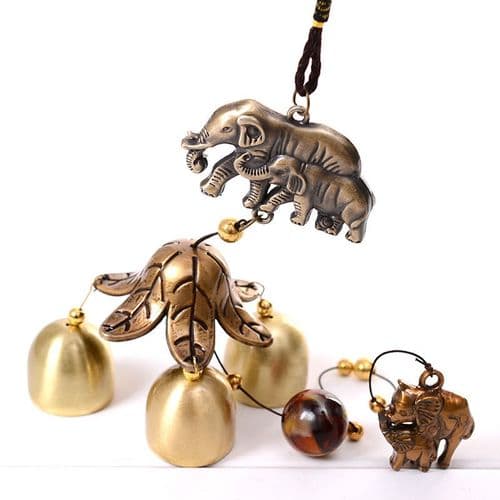 Elefant kobber vindklokker dør- og vinduspynt bursdagsgaver hjem