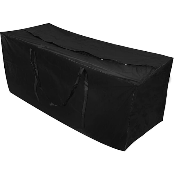 Stor, vandtæt haveopbevaringspose 210D Oxford-stof Udendørs møbelpudepose Let lynlåsetui (173 x 76 x 51 cm) KLB