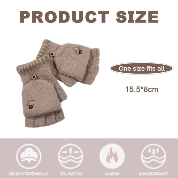 Toddler Infant Winter Mittens with Fleece Lined Easy-on Baby Style3 KLB