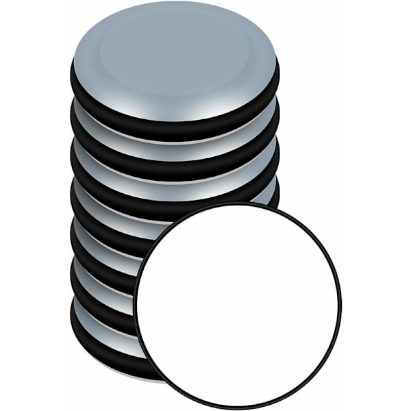 Möbelglidare, 8 självhäftande PTFE Teflon möbelglidare för släta golv och mattor (runda 25 mm slumpmässig golvfärg) KLB