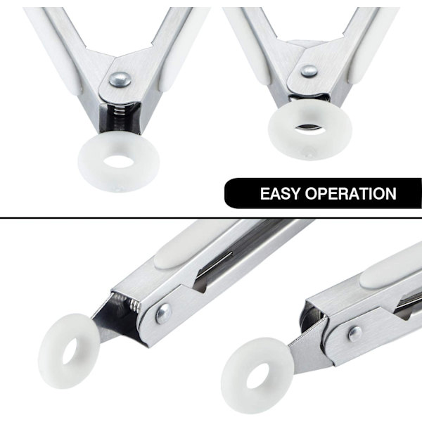 Sett med 3 mini silikonserveringsklyper 27 cm 10 tommer-