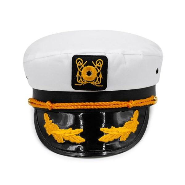 Captain's Yacht Sailors -hattu Snapback säädettävä cap laivastonsininen pukutarvike (1 kpl)