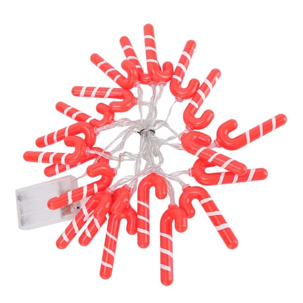 9,8ft 20LED Jule Candy Cane Lyskæde J-formet LED KLB