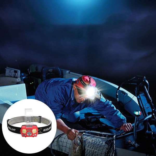 USB-oppladbar mini LED-hodelykt, bølgeinduksjonshodelykt KLB