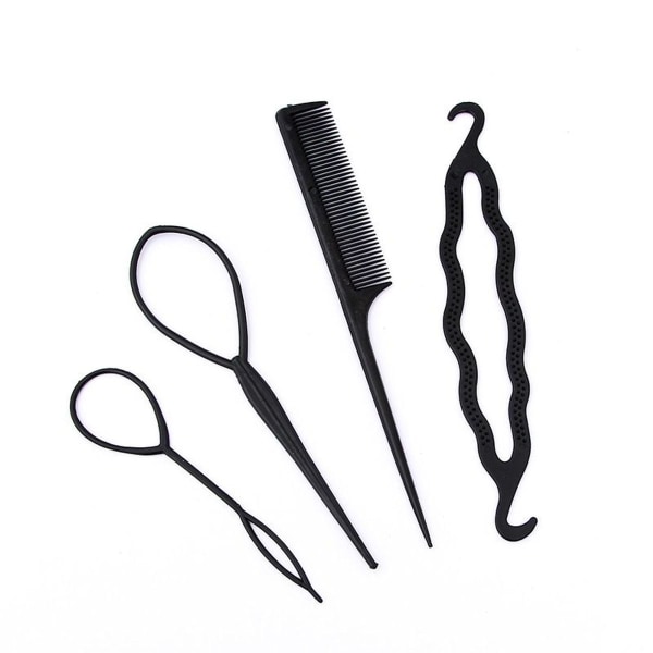 Plast Magisk Fläta Hästsvans Styling Kit Klämma Verktyg Enkelt DIY Stil KLB