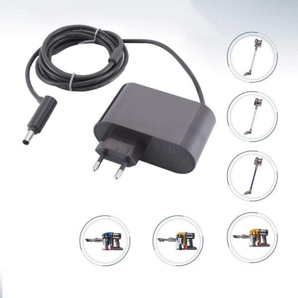 Dyson V6V7V8DC62 0.8A lader for Dyson støvsugertilbehør Inngang 100-240V