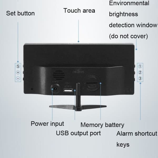 Elektronisk LED-ur, Smart Digital Bordur (Grøn)