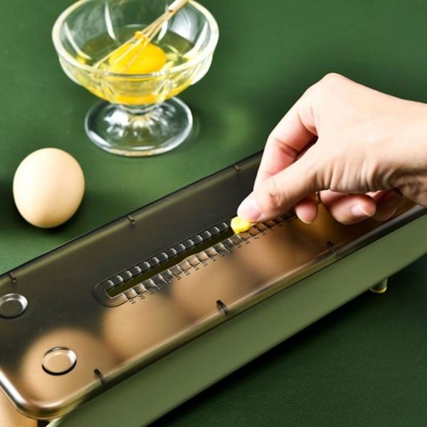 Automatisk fyllende egg oppbevaringsboks kjøleskap fersk boks (grønne bønner P