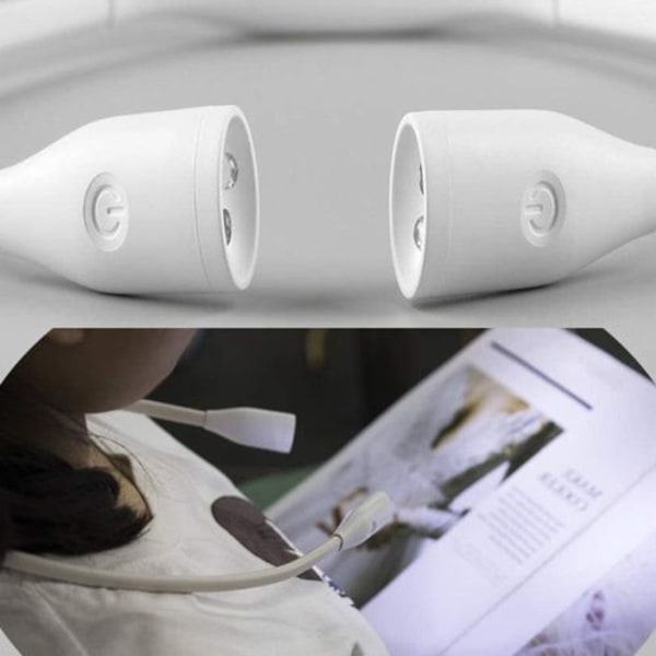 Genopladelig LED-boglampe, læselamper til bøger i sengen om natten