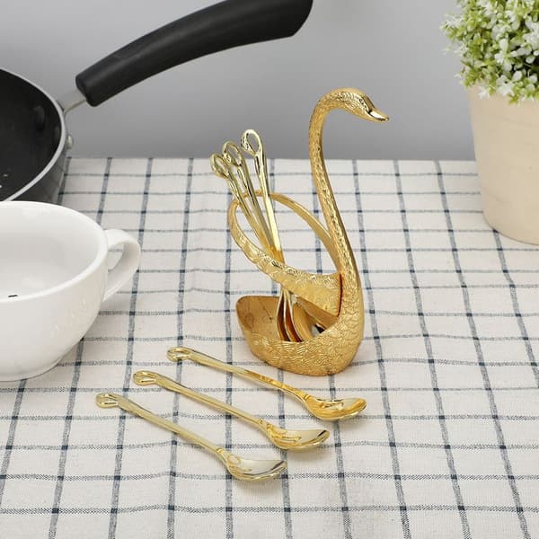 Mote Elegant Kaffe Dessert Fruktskje Bestikksett med KLB
