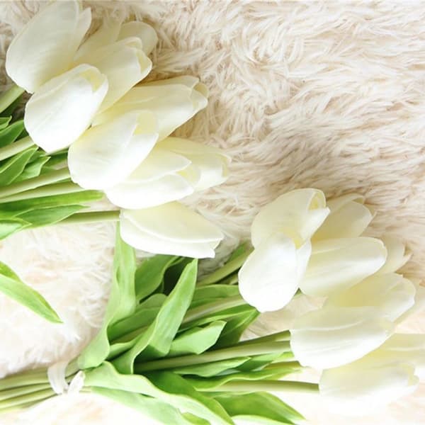 Ekte kunstige tulipanblomster