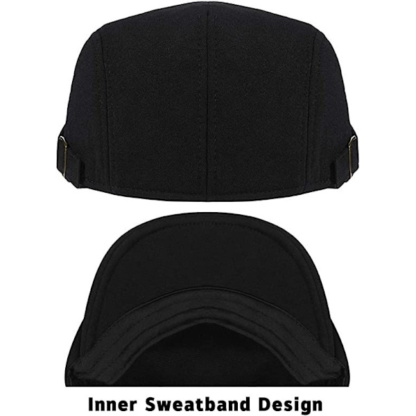 Herrar Beret Cap Justerbar Flat Vintage Lvy Hat