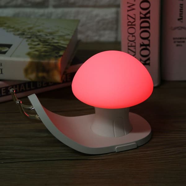 Smuk snegleformet 5V LED natlampe med touch sensor KLB