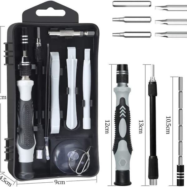Precision Bit Set, 122 IN 1 Mini Precision Screwdriver Set Portable Repair