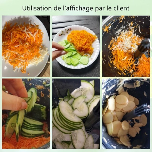 Rustfrit stål grøntsagssnitter skræller tilbehør til TM5 TM6 Thermomix KLB