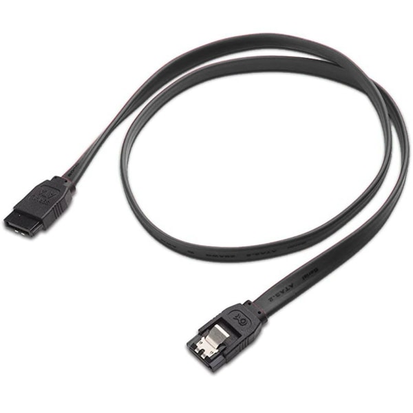 SATA III-kabel, 1 st, 6Gbps, rak, HDD-Black KLB