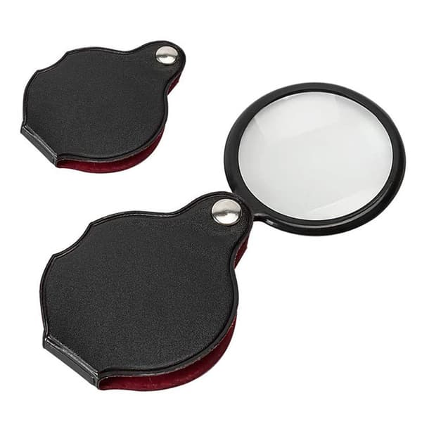 3 stk Leselup 8X Mini Bærbar Foldbar Lomme