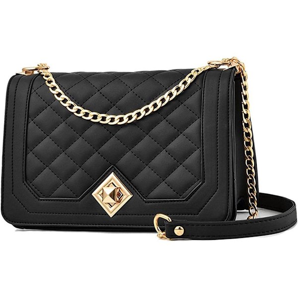 Dam axelväska, liten kedjeaxelremsväska crossbody väska, lingge