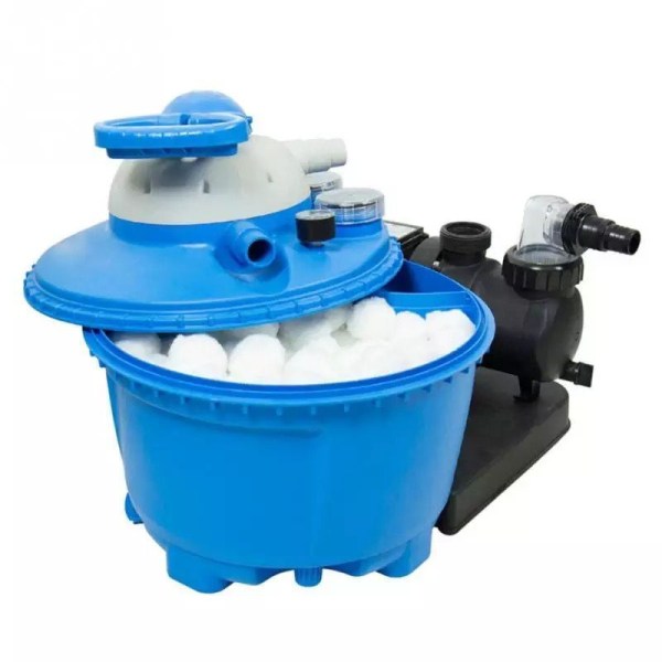 Filterbollar, filterbollar för sandfilter i pool, filtermaterial med hög vattengenomsläpplighet för pump, filtersand för sandfilter i pool (200 g) KLB