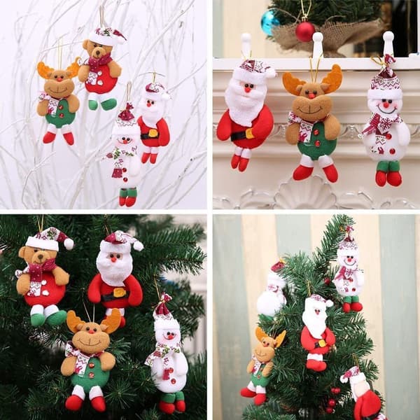 Ksopsdey 8-pack julgransdekorationsprydnader, tomte KLB