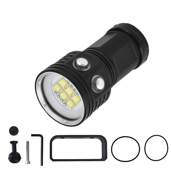 Dykkerlommelygte 14LED IPX8 Vandtæt 3 Farver 7 Tilstande KLB