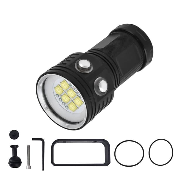 Sukellusvalaisin 14LED IPX8 vedenpitävä 3 väriä 7 tilaa KLB