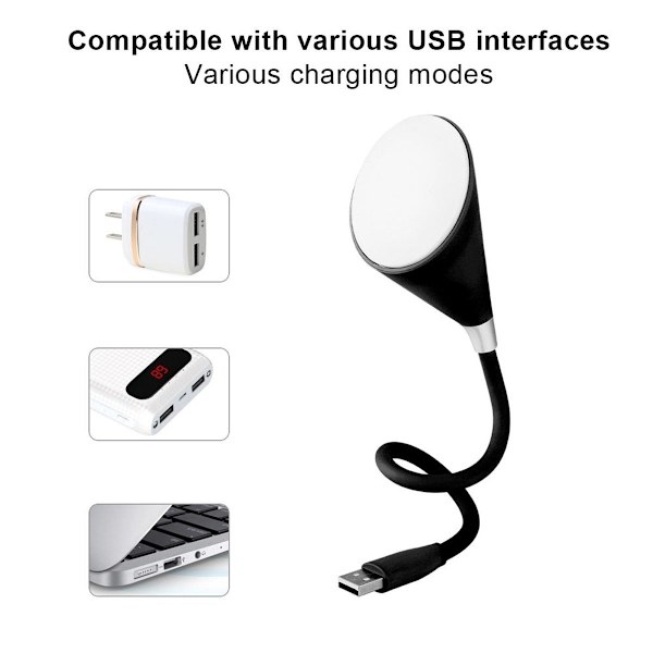 Mini trådløs Bluetooth-højttaler Smart Touch USB LED-lys KLB