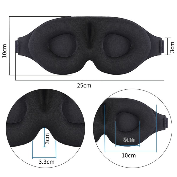 Eye mask women men, sleep mask women memory foam, 3D sleep eye mask KLB