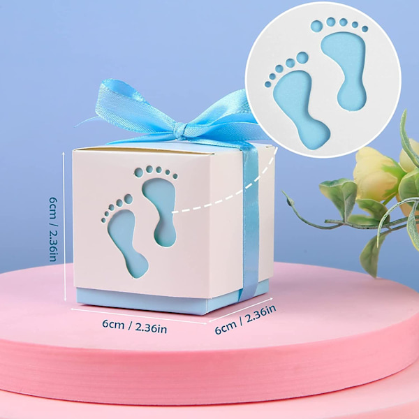 Pappersgodisbox, Lila 50 st Presentask, Godisbox, Bandgodis Presentask, Festceremoni Dekorativ Box
