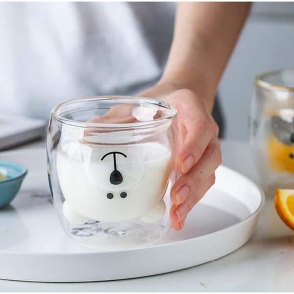Søte kopper til kaffe, teglass, drikkeglass, kaffeglass