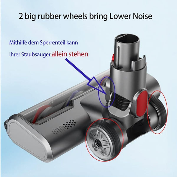Direkte drev elektrisk børste til Dyson V7 V8 V10 V11 - Tilbehør KLB