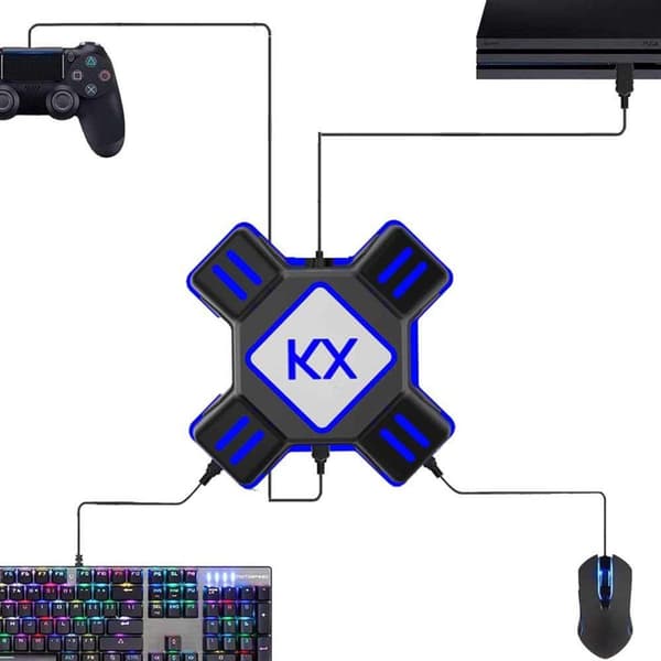 Adapter til tastatur og mus til FPS-spil til Nintendo Switch, Xbox One,