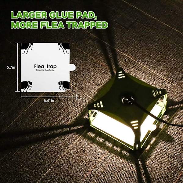 Piece Square Fly Trap Kirppu Ansa Lemmikkieläinten Koti Kirppu Valo (UK)