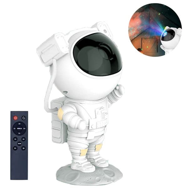 Astronaut Stjerneprojektor Stjernegalakseprojektor med timer, voksne barn