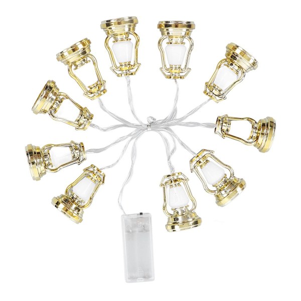 Lys Kerosene Lampe Form Guld Ramadan Dekorative KLB