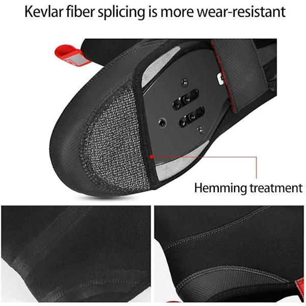 Unisex cykelöverdrag, vinter, storlek M, svart