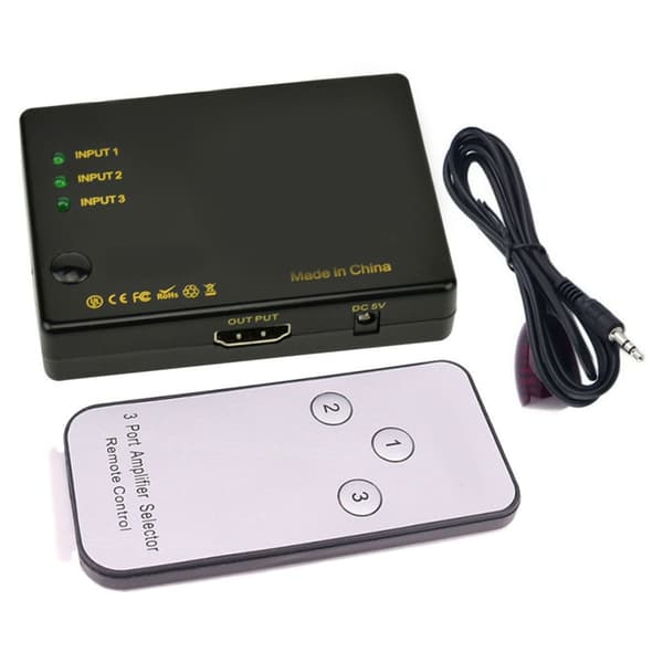 4K HD Multimedia Interface-svitsj 3 i 1 ut IR-fjernkontroll KLB