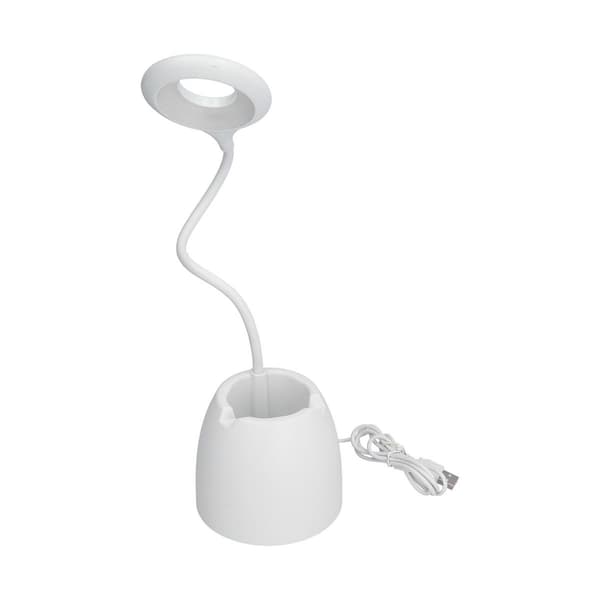 LED-skrivebordslampe, øyebeskyttelse, naturlig lys og penneholder KLB