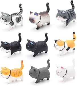9 st Katt Bil Dekoration Fordon Inredning Kitten Cat