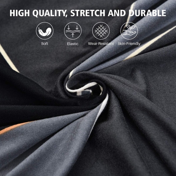 Cover elastiskt stretch cover 2-sits halkskyddat cover