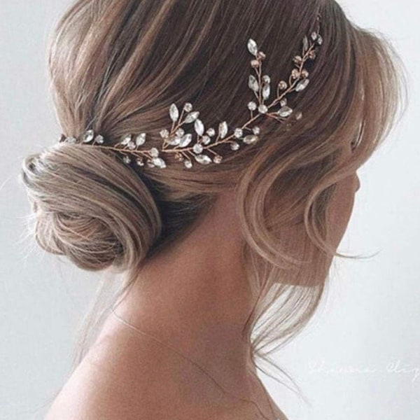 Bridal Hair Vine: Silver Rhinestone Accessories