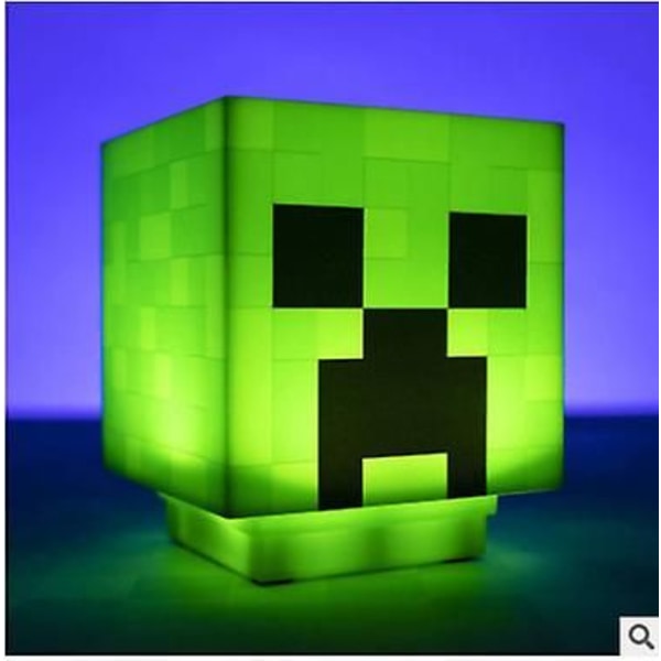 Minecraft Fackla LED-ficklampa Gruvlampa Fyrkantig lampa Dekorationsljus Creeper