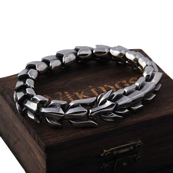 Dragon Armbånd Viking Nordic Style Herre Retro Heavy Duty Kølkæde