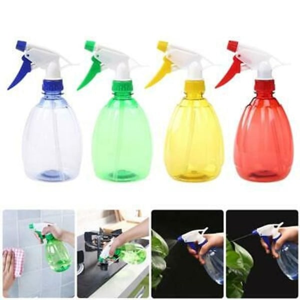 Large empty spray bottle, 4 pieces 500 ml refillable, leak-proof, durable